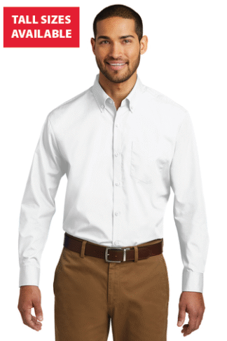 Port Authority Long Sleeve Carefree Poplin Shirt